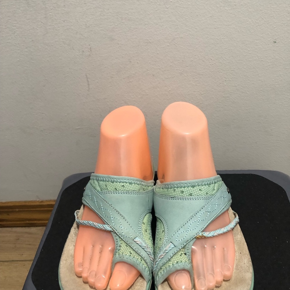 Merrell Hollyleaf Women’s Mint Green Sandals Slides Capri Size 8 - Picture 9 of 15
